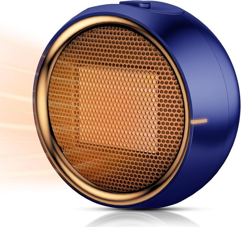 ASNUG Space Heater, Portable Electric PTC Ceramic Heaters for Indoor Use, 2S Efficient Heating, Tip-Over & Overheat Protection, Quiet Small Mini Desk Heater for Bathroom Home Office Bedroom - Image 1